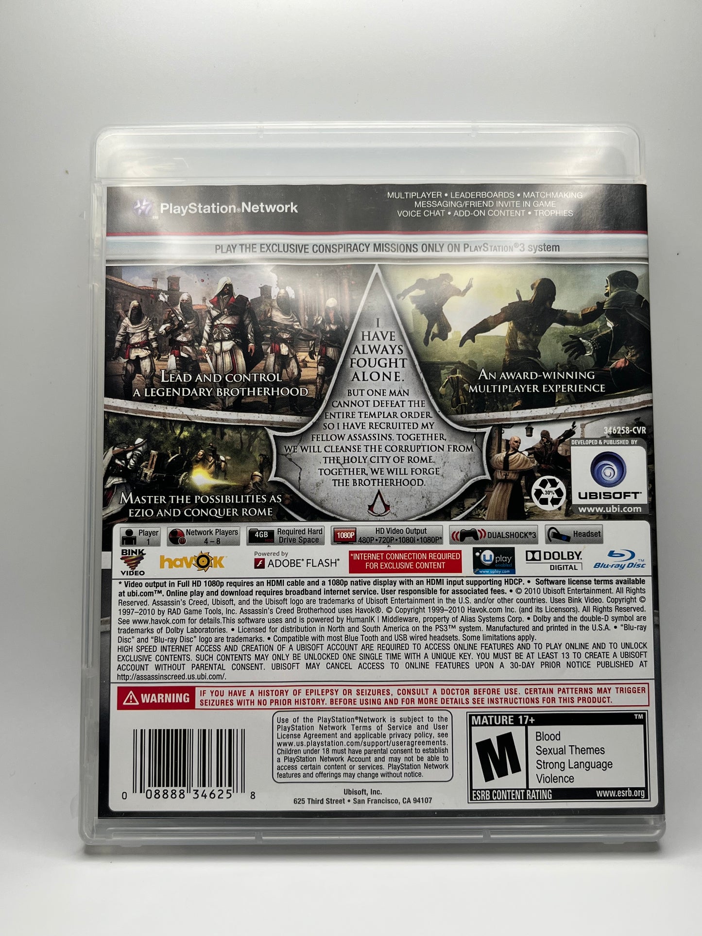 Assassin’s Creed: Brotherhood (PlayStation 3)