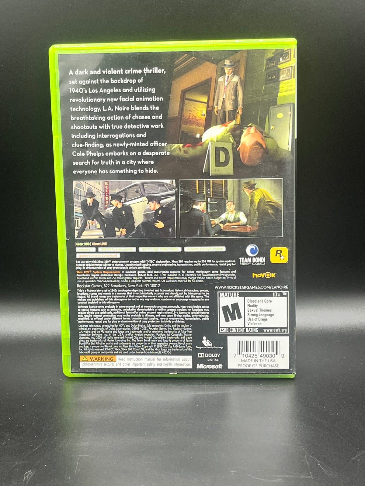 L.A. Noire (Xbox 360)