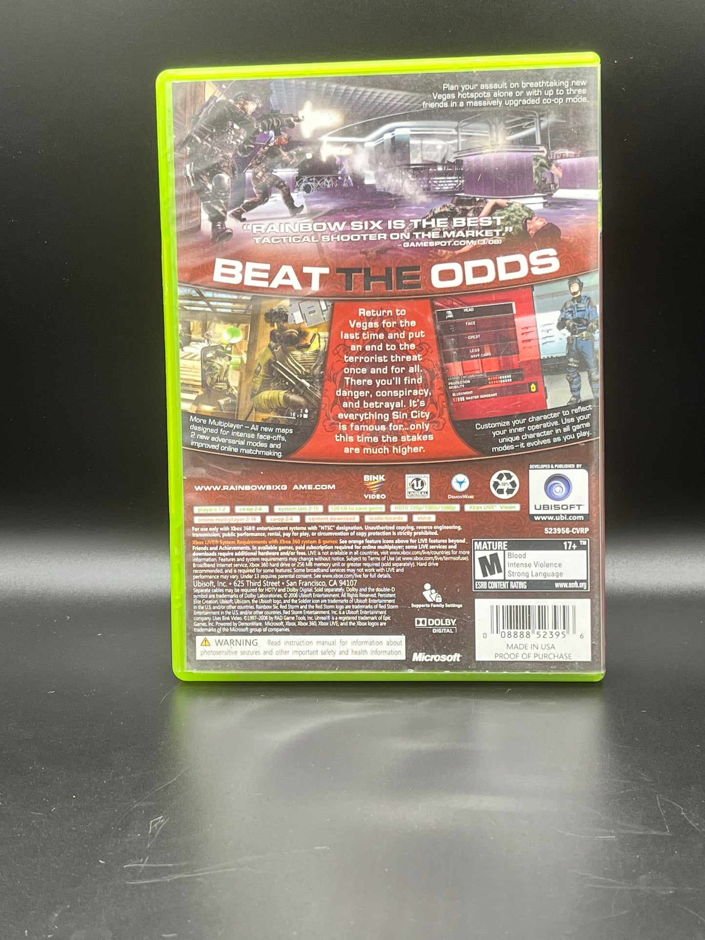 Rainbow six Vegas 2 (Xbox 360)￼