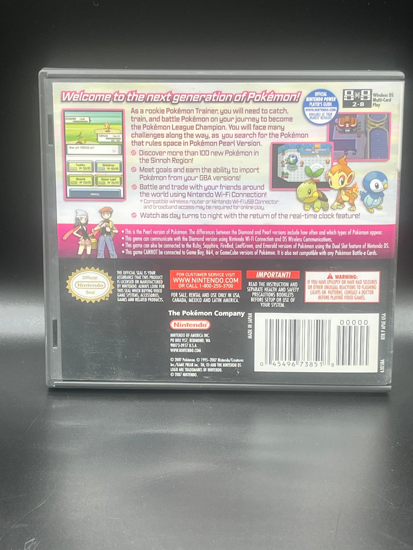 Pokémon pearl (Nintendo DS)￼