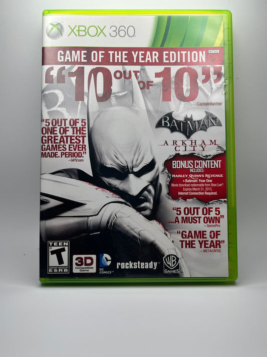 Batman: Arkham City (Game of the Year Edition) (Xbox 360)
