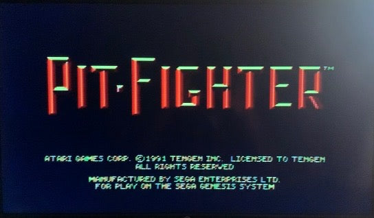 Pit Fighter (Sega Genesis)￼