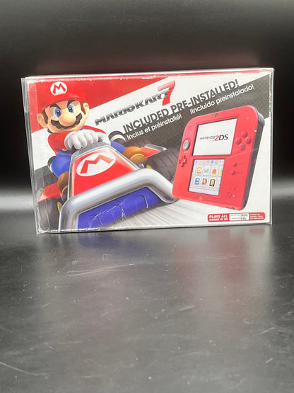Nintendo 2DS crimson red Mario kart 7 Edition Console